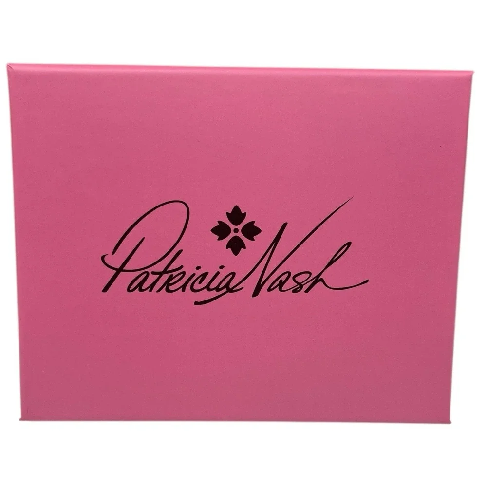 Patricia Nash Leather Cassis Id Credit Card Case Watercolor‎ Butterfly Gift Box